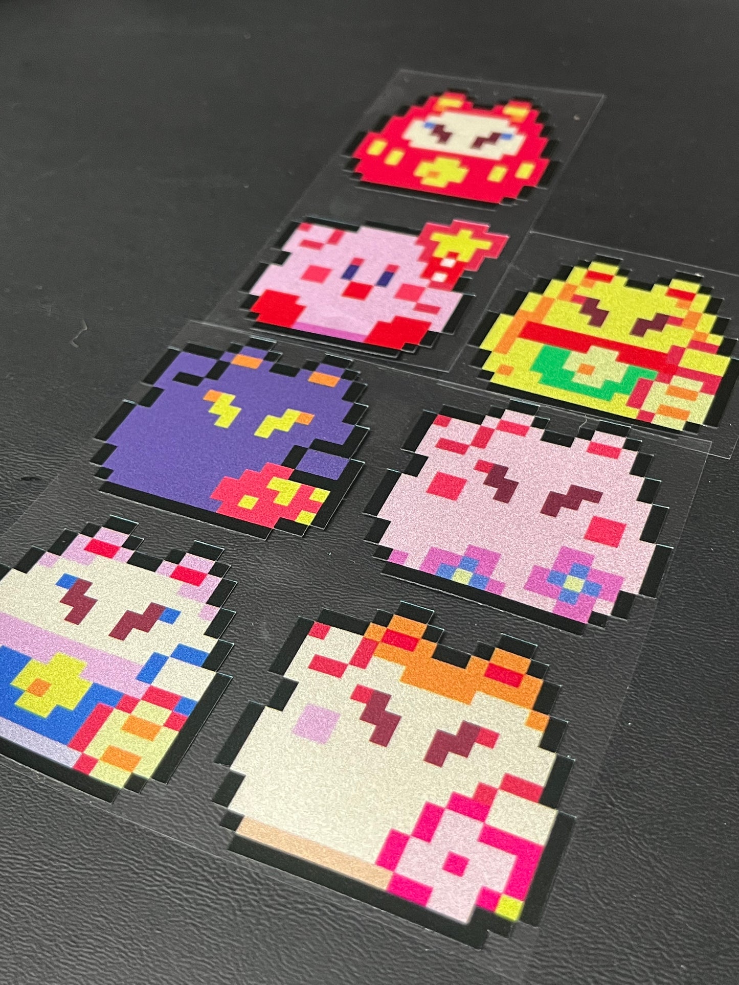 Pixel Lucky Cat sticker Serie